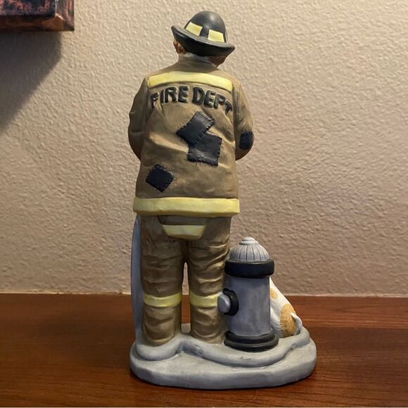 Emmett Kelly Jr Collection Flambro Fire Fighter Fireman Clown with Dog Figurine - Picture 7 of 16